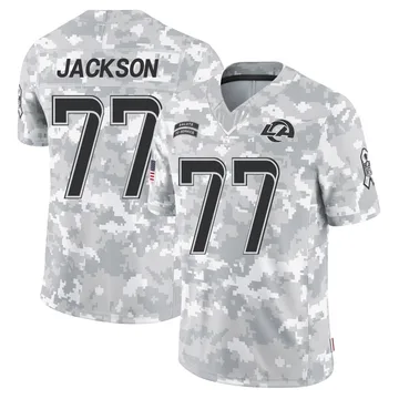 Men's Los Angeles Rams Alaric Jackson Arctic Camo 2024 Salute to Service Jersey - Limited