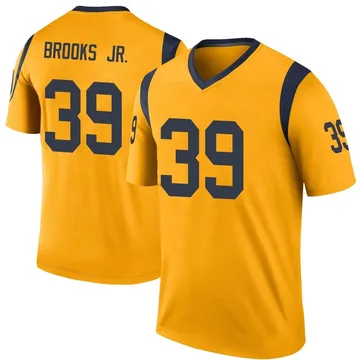 Men's Los Angeles Rams Antoine Brooks Jr. Gold Color Rush Jersey - Legend