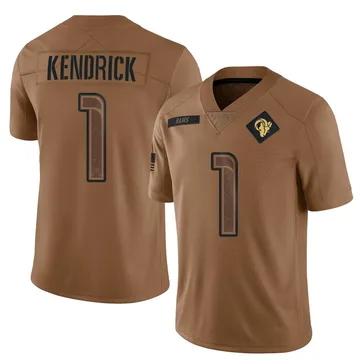 Men's Los Angeles Rams Derion Kendrick Brown 2023 Salute To Service Jersey - Limited