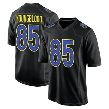 Men's Los Angeles Rams Jack Youngblood Black Fashion Jersey - Game