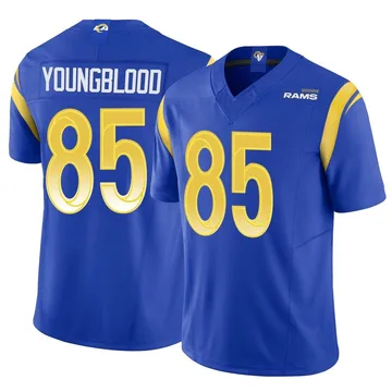 Men's Nike Los Angeles Rams Jack Youngblood Royal Vapor F.U.S.E. Jersey - Limited