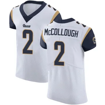 Men's Los Angeles Rams Jaylen McCollough White Vapor Untouchable Jersey - Elite