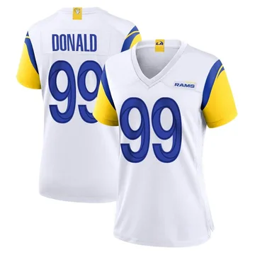 Women's Nike Los Angeles Rams Aaron Donald White Jersey - Game