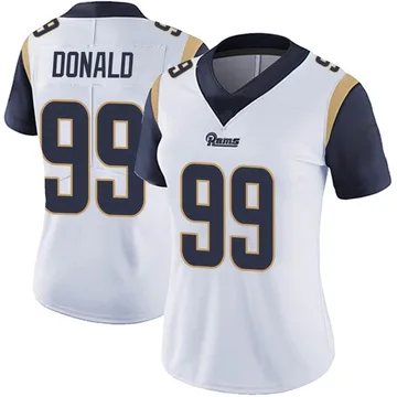 Women's Nike Los Angeles Rams Aaron Donald White Vapor Untouchable Jersey - Limited