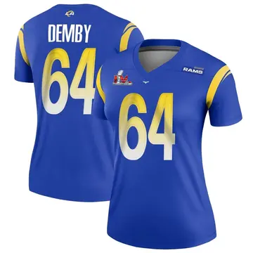 Women's Nike Los Angeles Rams Jamil Demby Royal Super Bowl LVI Bound Jersey - Legend