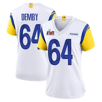 Women's Nike Los Angeles Rams Jamil Demby White Super Bowl LVI Bound Jersey - Game