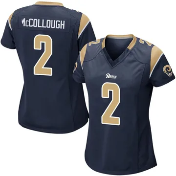 Women's Nike Los Angeles Rams Jaylen McCollough Navy Team Color Jersey - Game