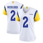 Women's Nike Los Angeles Rams Jaylen McCollough White Jersey - Game