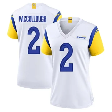Women's Nike Los Angeles Rams Jaylen McCollough White Jersey - Game