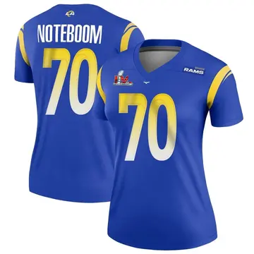 Women's Nike Los Angeles Rams Joe Noteboom Royal Super Bowl LVI Bound Jersey - Legend