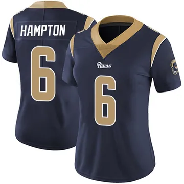 Women's Nike Los Angeles Rams Nick Hampton Navy Team Color Vapor Untouchable Jersey - Limited