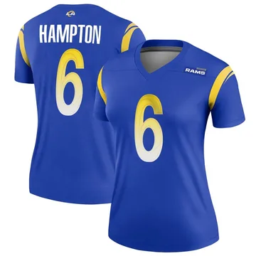 Women's Nike Los Angeles Rams Nick Hampton Royal Jersey - Legend