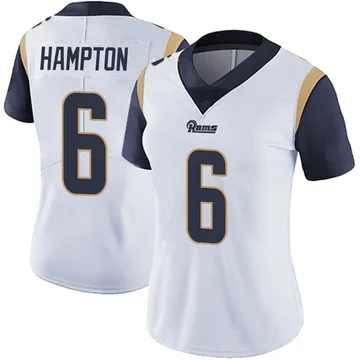 Women's Nike Los Angeles Rams Nick Hampton White Vapor Untouchable Jersey - Limited