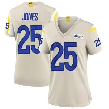 Women's Nike Los Angeles Rams Xavier Jones Bone Jersey - Game