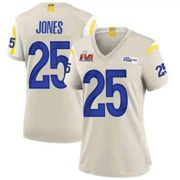 Women's Nike Los Angeles Rams Xavier Jones Bone Super Bowl LVI Bound Jersey - Game