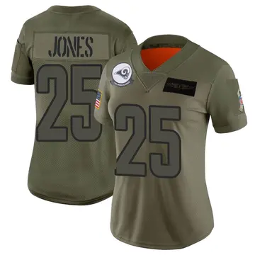 Women's Nike Los Angeles Rams Xavier Jones Camo 2019 Salute to Service Jersey - Limited
