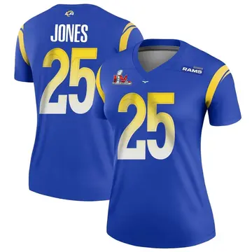 Women's Nike Los Angeles Rams Xavier Jones Royal Super Bowl LVI Bound Jersey - Legend