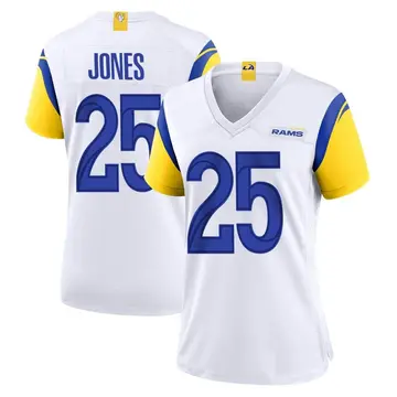 Women's Nike Los Angeles Rams Xavier Jones White Jersey - Game