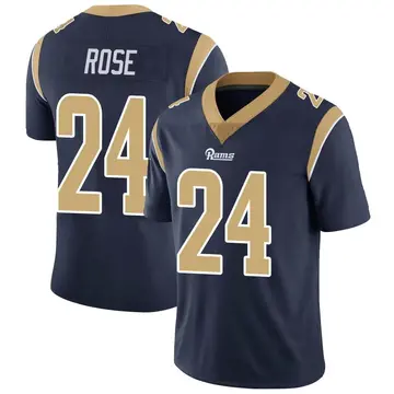 Youth Nike Los Angeles Rams A.J. Rose Navy Team Color Vapor Untouchable Jersey - Limited
