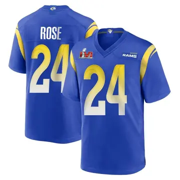 Youth Nike Los Angeles Rams A.J. Rose Royal Alternate Super Bowl LVI Bound Jersey - Game