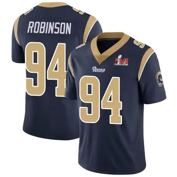 Youth Nike Los Angeles Rams A'Shawn Robinson Navy Team Color Vapor Untouchable Super Bowl LVI Bound Jersey - Limited