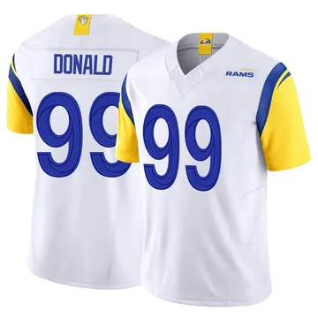 Youth Nike Los Angeles Rams Aaron Donald White Vapor F.U.S.E. Jersey - Limited