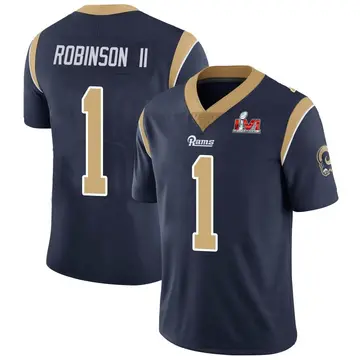Youth Nike Los Angeles Rams Allen Robinson II Navy Team Color Vapor Untouchable Super Bowl LVI Bound Jersey - Limited