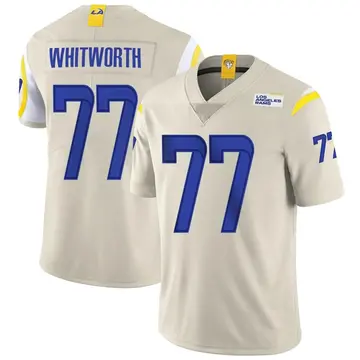 Youth Nike Los Angeles Rams Andrew Whitworth Bone Vapor Jersey - Limited