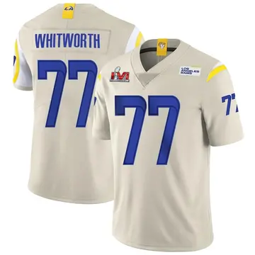 Youth Nike Los Angeles Rams Andrew Whitworth Bone Vapor Super Bowl LVI Bound Jersey - Limited
