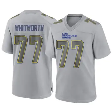 Youth Nike Los Angeles Rams Andrew Whitworth Gray Atmosphere Fashion Jersey - Game