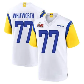 Youth Nike Los Angeles Rams Andrew Whitworth White Super Bowl LVI Bound Jersey - Game