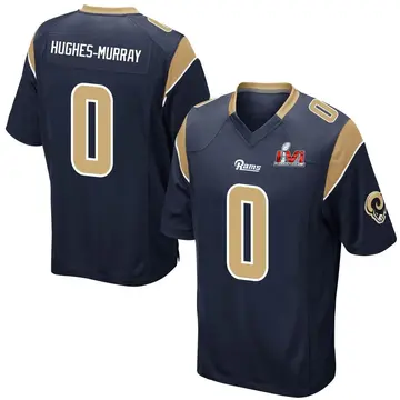 Youth Nike Los Angeles Rams Andrzej Hughes-Murray Navy Team Color Super Bowl LVI Bound Jersey - Game