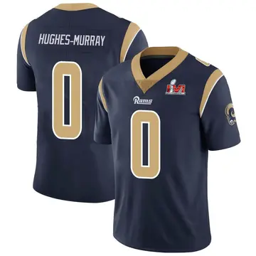 Youth Nike Los Angeles Rams Andrzej Hughes-Murray Navy Team Color Vapor Untouchable Super Bowl LVI Bound Jersey - Limited
