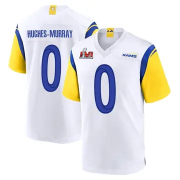 Youth Nike Los Angeles Rams Andrzej Hughes-Murray White Super Bowl LVI Bound Jersey - Game