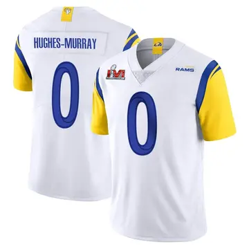 Youth Nike Los Angeles Rams Andrzej Hughes-Murray White Vapor Untouchable Super Bowl LVI Bound Jersey - Limited