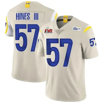 Youth Nike Los Angeles Rams Anthony Hines III Bone Vapor Super Bowl LVI Bound Jersey - Limited