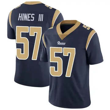 Youth Nike Los Angeles Rams Anthony Hines III Navy Team Color Vapor Untouchable Jersey - Limited