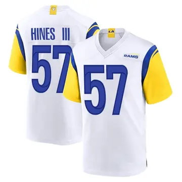 Youth Nike Los Angeles Rams Anthony Hines III White Jersey - Game