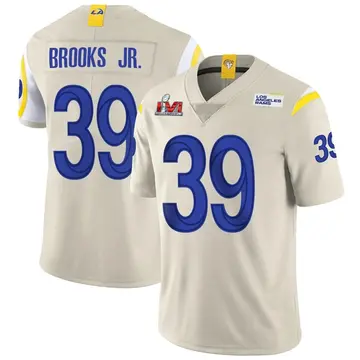 Youth Nike Los Angeles Rams Antoine Brooks Jr. Bone Vapor Super Bowl LVI Bound Jersey - Limited