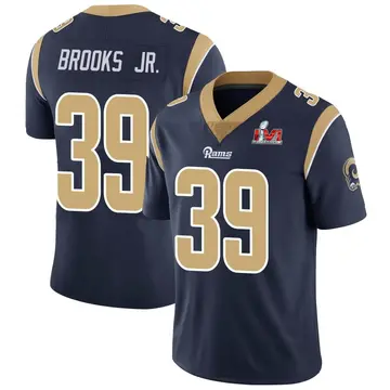 Youth Nike Los Angeles Rams Antoine Brooks Jr. Navy Team Color Vapor Untouchable Super Bowl LVI Bound Jersey - Limited