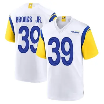 Youth Nike Los Angeles Rams Antoine Brooks Jr. White Jersey - Game