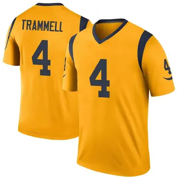 Youth Nike Los Angeles Rams Austin Trammell Gold Color Rush Jersey - Legend