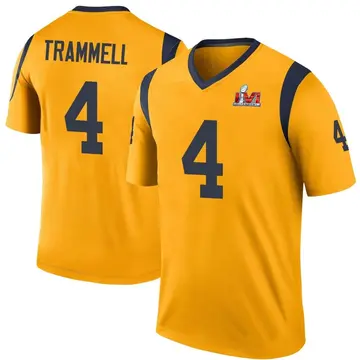 Youth Nike Los Angeles Rams Austin Trammell Gold Color Rush Super Bowl LVI Bound Jersey - Legend