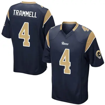Youth Nike Los Angeles Rams Austin Trammell Navy Team Color Jersey - Game