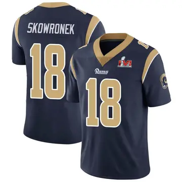 Youth Nike Los Angeles Rams Ben Skowronek Navy Team Color Vapor Untouchable Super Bowl LVI Bound Jersey - Limited