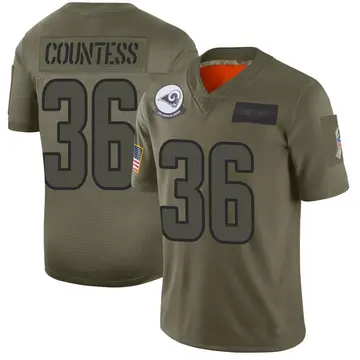 Youth Nike Los Angeles Rams Blake Countess Camo 2019 Salute to Service Jersey - Limited