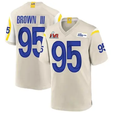 Youth Nike Los Angeles Rams Bobby Brown III Bone Super Bowl LVI Bound Jersey - Game