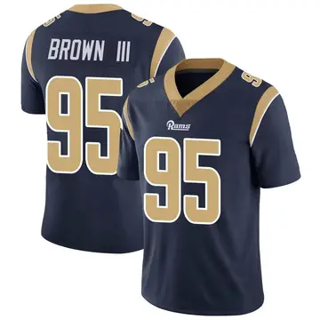 Youth Nike Los Angeles Rams Bobby Brown III Navy Team Color Vapor Untouchable Jersey - Limited