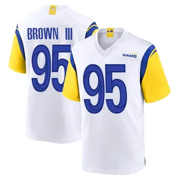 Youth Nike Los Angeles Rams Bobby Brown III White Jersey - Game