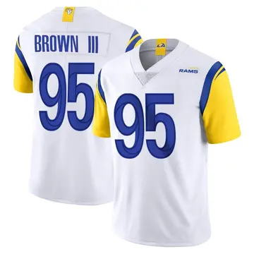 Youth Nike Los Angeles Rams Bobby Brown III White Vapor Untouchable Jersey - Limited